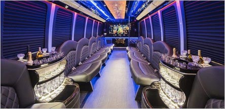 Belvedere 40 Passenger Party Bus For Any Occassions