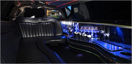 Belvedere 10 Passenger Stretch Limo Interior