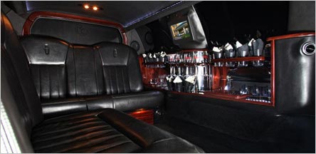 Belvedere 8 Passenger Limo Interior